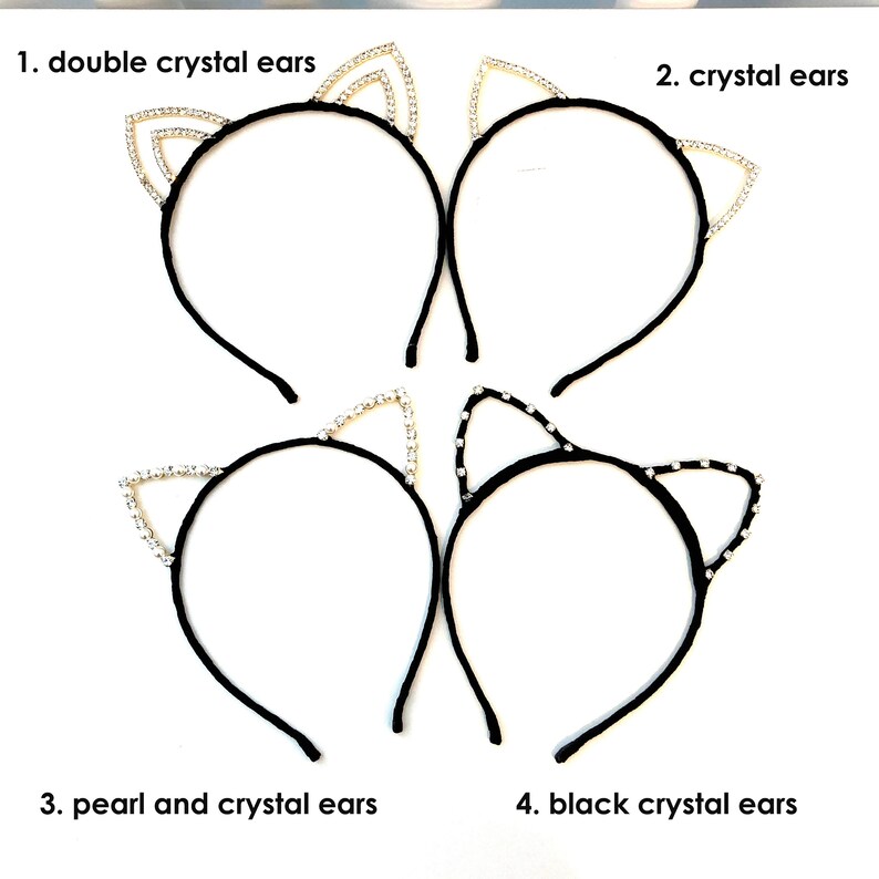 Cat ear luxury headband for parties Quality cat ear thin Etsy