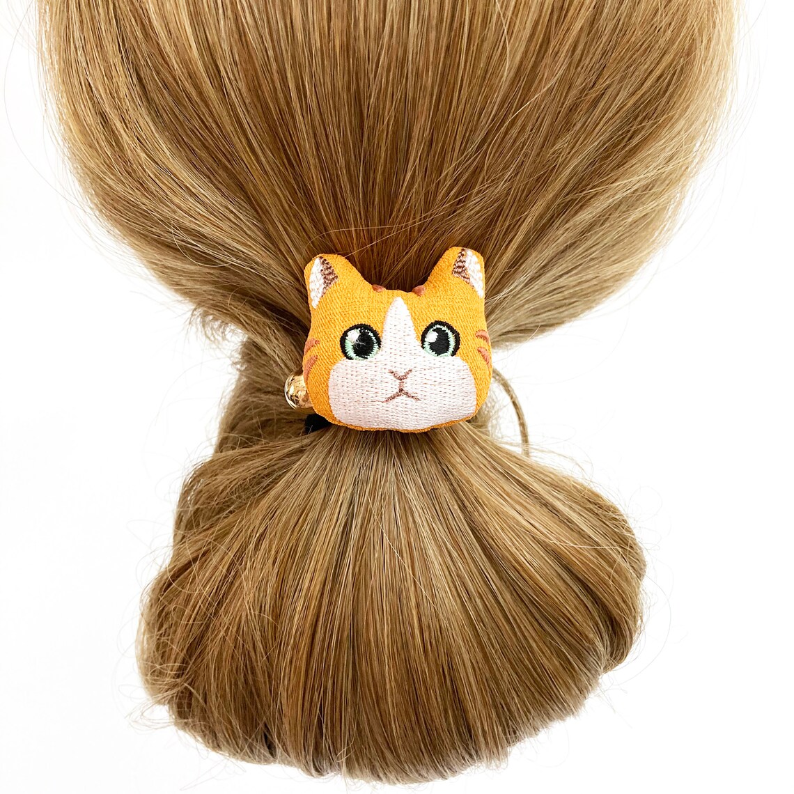 Cat hair tie hair elastic ponytail holders Cat embroidery Etsy