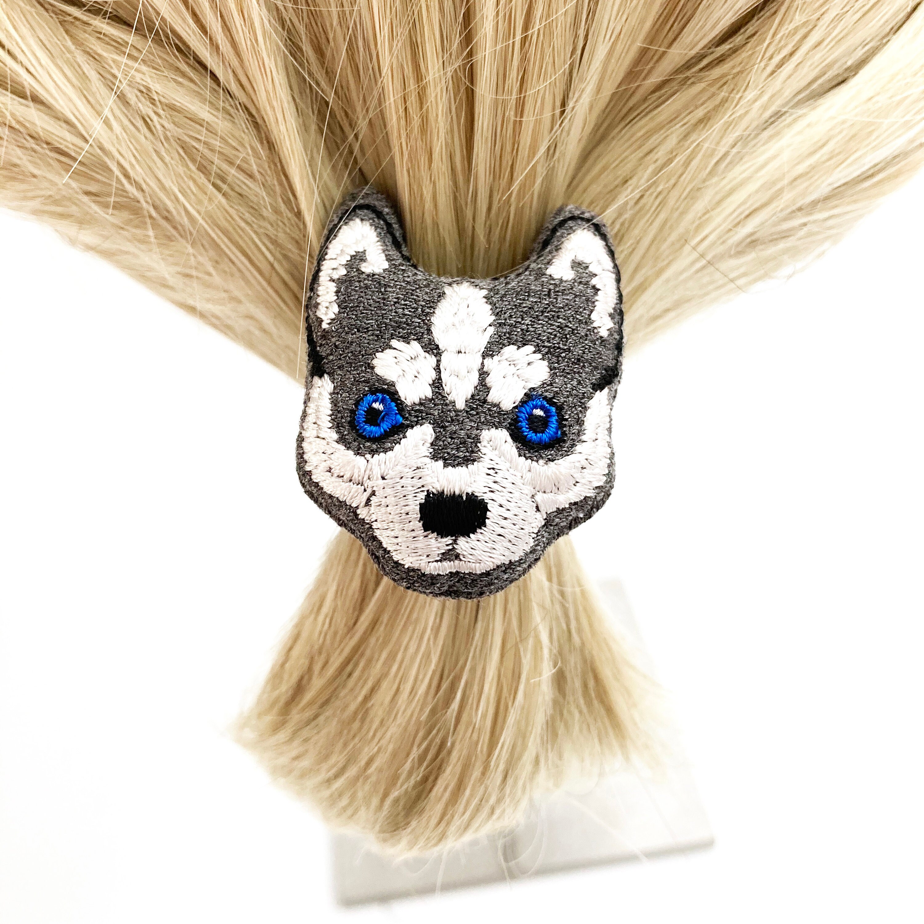 Dog hair tie hair elastic ponytail holders Dog embroidery Etsy