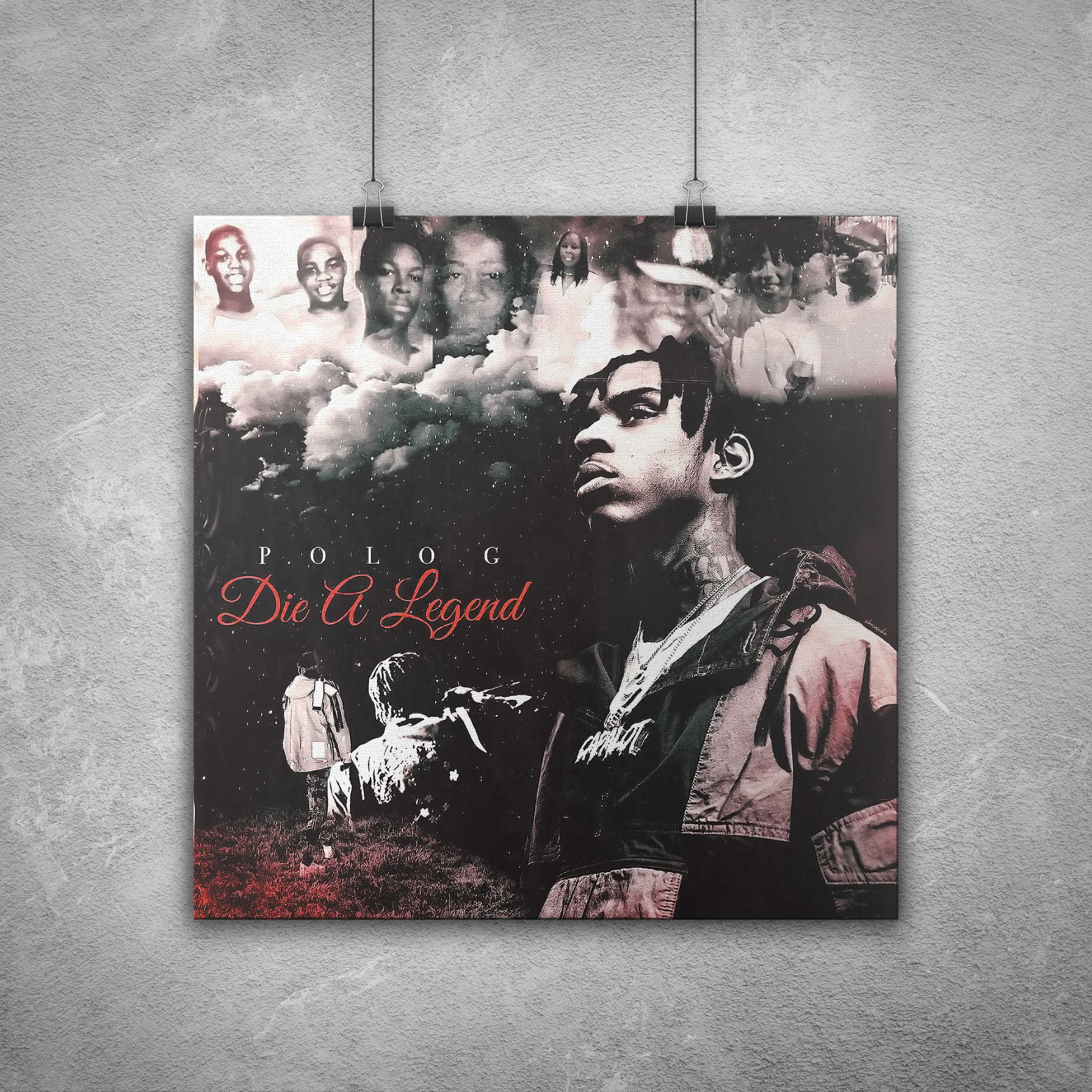 Die A Legend Polo G Canvas Poster Print on Fabric Cotton Etsy