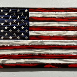 Distressed U.S. Flag | Charred American Flag | Wooden American Flag ...