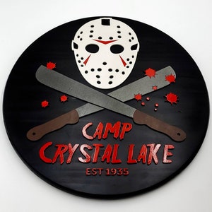 Friday the 13th Sign | Friday the 13th Decor | Halloween Door Hanger