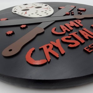 Friday the 13th Sign | Friday the 13th Decor | Halloween Door Hanger