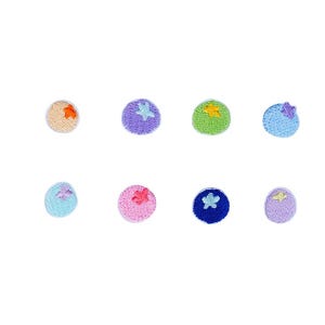 5pcs Fruit Mini Blueberry Embroidery Patch, Iron On Patches, Embroidered Patches for Clothing, Backpacks, Hats