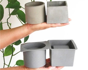 Cylinder Polygonal Flower Pot Silicone Mold DIY Ceramic Clay Craft Casting Concrete Molds Succulent Plant Pot Mold Cylinder Polygonal Flower Pot Silicone Mold DIY Ceramic Clay Craft Casting Concrete Molds Succulent Plant Pot Mold