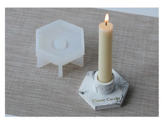 Zyl-yl Cobblestone Candlestick Silicone Mold Concrete Flowerpot Mould Handmade Cement Candle Holder Desktop Decoration