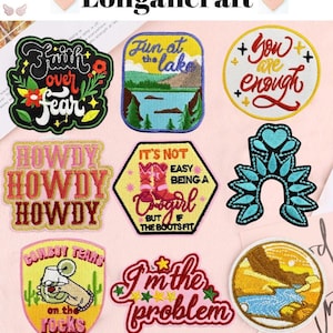 Toppa ricamata da cowgirl, toppe western, toppa da cowboy, toppa country, toppa per jeans, toppe da stirare