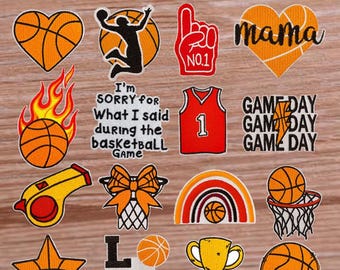 Écusson brodé au fer de basket-ball, Écusson pour veste le jour du match, Appliqué de sport