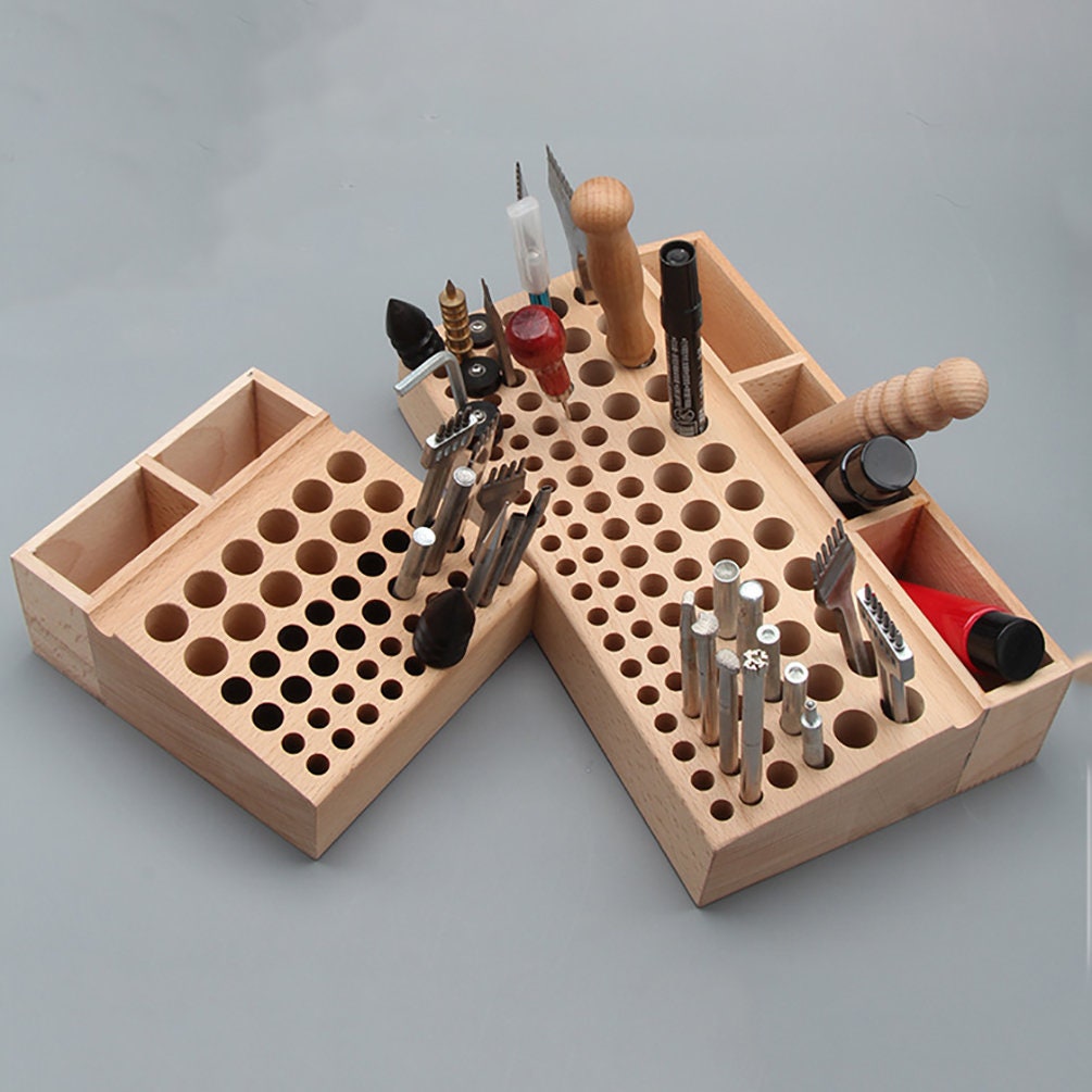 46/98 Hole Leather Tool Storage Rack Punch Tool Storage Rack Etsy
