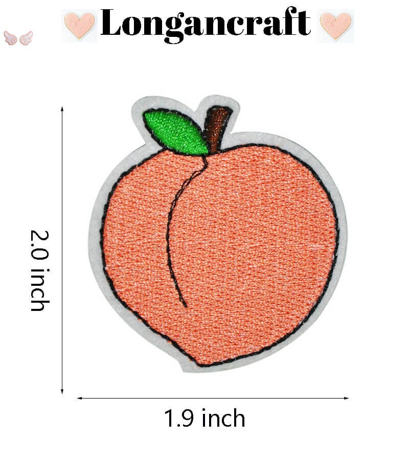Toppe Termoadesive Ricamate A Forma Di Verdura - Per Magliette Borse 3 5 4 5 Cm 330402