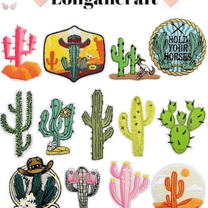 Pode incluir: Um conjunto de 12 patches para passar a ferro com vários designs de cactos. Os patches incluem um cacto rosa, um cacto com um chapéu de cowboy, um cacto com uma caveira, um cacto com uma flor, um cacto com um sol e um cacto com um sinal de paz. Os patches são perfeitos para adicionar um toque de estilo western às suas roupas, malas ou outros acessórios.