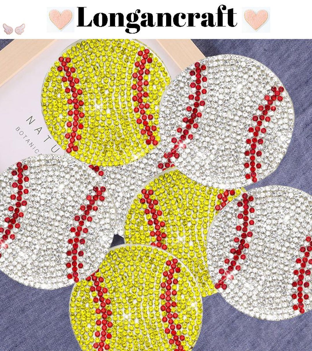 20PCS Baseball Number Patches - Iron On Chenille Numbers 0-9 For Team Uniforms