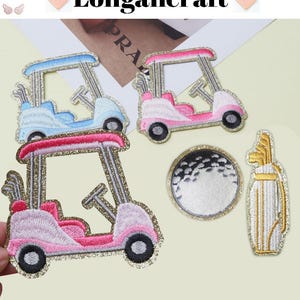 Golf Cart Patches, Sports Iron On Patches, Golf Bag Patch for Hat, Trucker Hat Patches