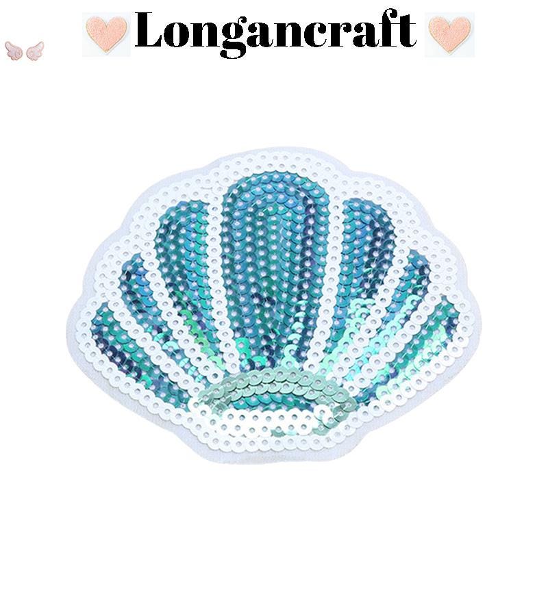 Summer Shell Sequin Iron on Patches: Trucker Hat  display picture 1