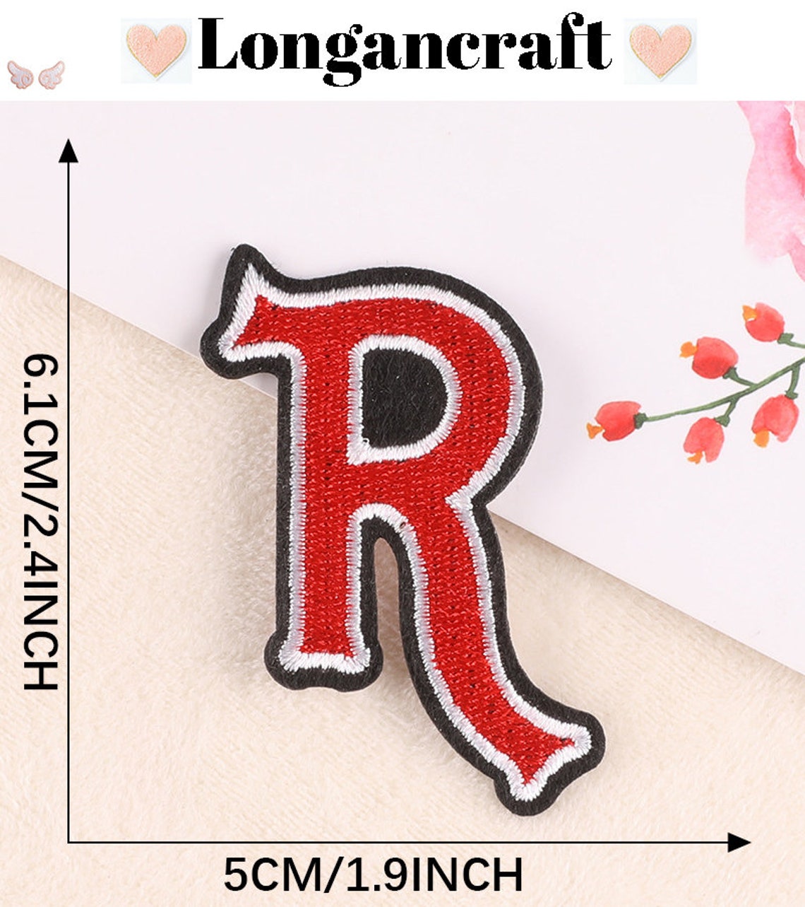 Color Letter Cute Embroidered Patch DIY Name Alphabet Etsy