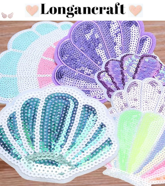 Blue and White Trucker Hat with Sequin Shell and Patches Feather 4 Arrow Sequin Shell Trucker Hat – Lively Kids main image 4