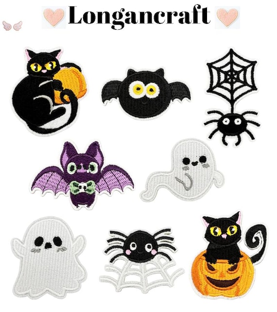 1 Set Di 2 Pezzi Patch Fantasma Ricamate Termoadesive ... - SHEIN ALIA
