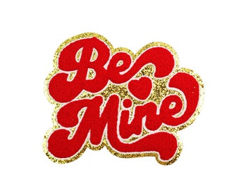 Valentine's Day Chenille Patch, Be Mine Patch, Heart Patch, Love  Patch, Iron On Patches