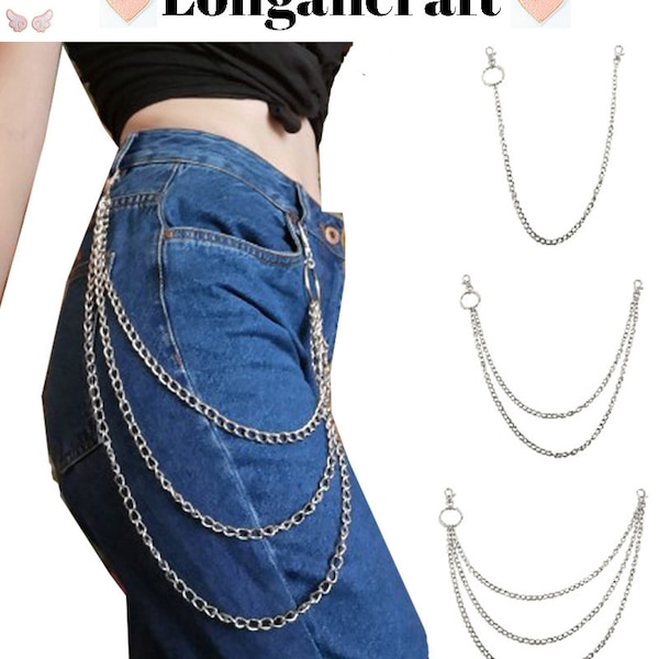 Jeans Chain, Chain Belt, Wallet Chain, Metal Pants Chain