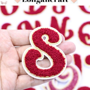 Singel Red Fabric Alphabet Letters Sew Iron On Patches Embroidered Badges  For Clothes DIY Appliques Craft Decoration Sticker From Homedecor2014,  $0.17