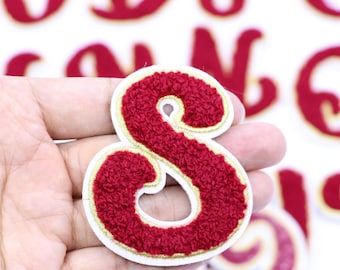 2.7 Inch English Letters Patch A-Z, Letter Patches Iron On, Letter Appliques
