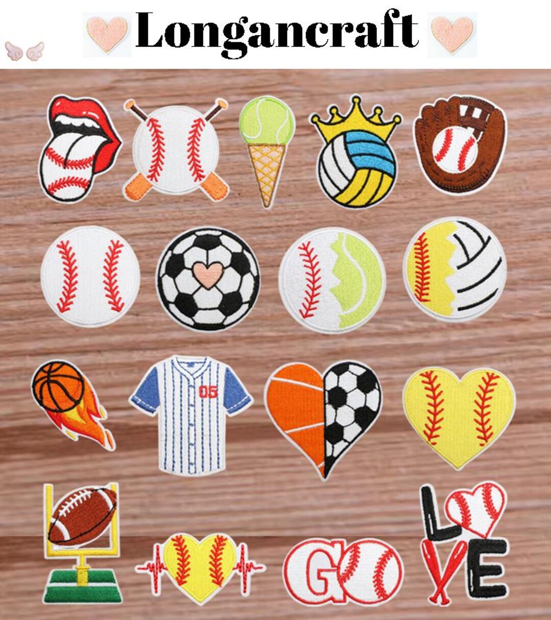 Baseball Embroidered Patch, Sports Iron on Patches for Hats, Game Day ...