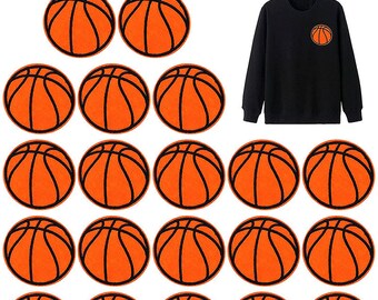 Basketball Embroidered Patches, DIY Ball Embroidery Patch, Iron On Patch