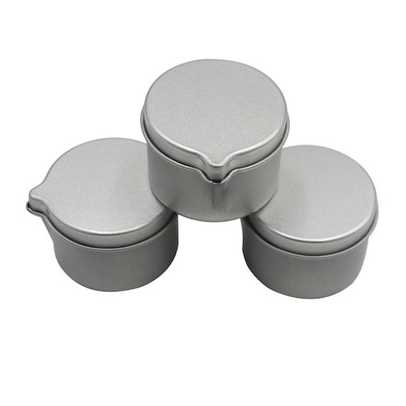 Pavelle Black Candle Container Tins, 24 Metal Tin Containers with Lids for  DIY Candle Making