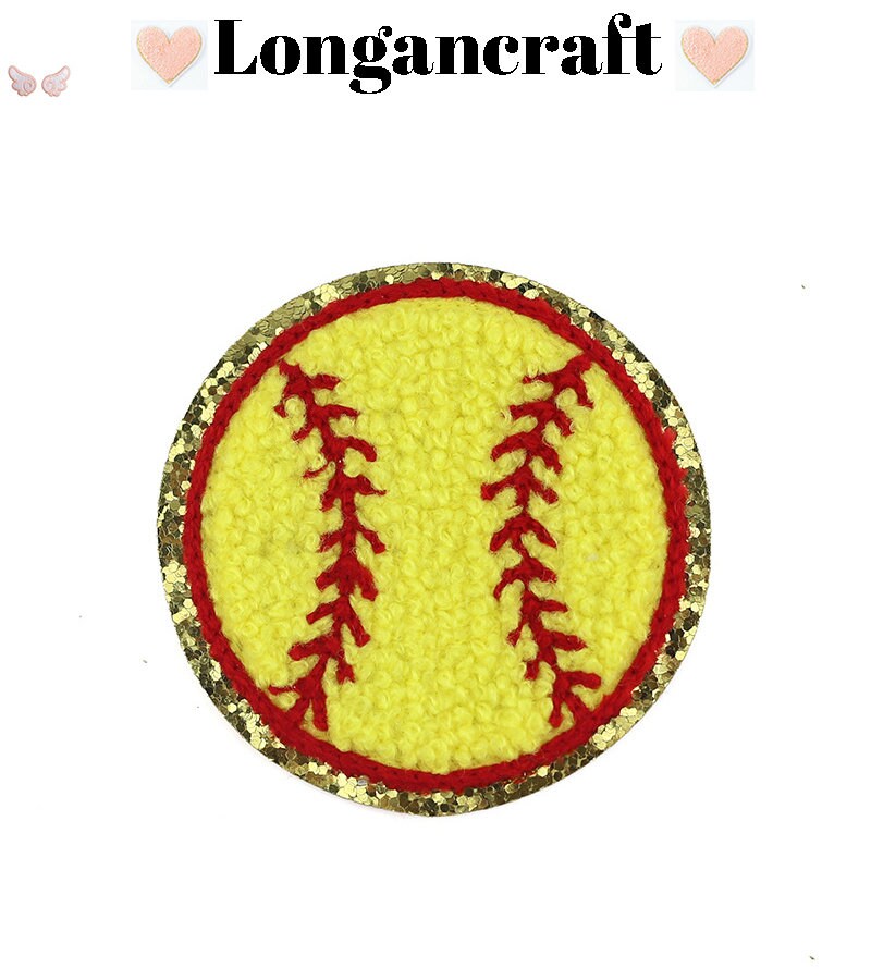 Baseball Letter Patches A-Z, Chenille Patches 0-9, Yellow Alphabet ...