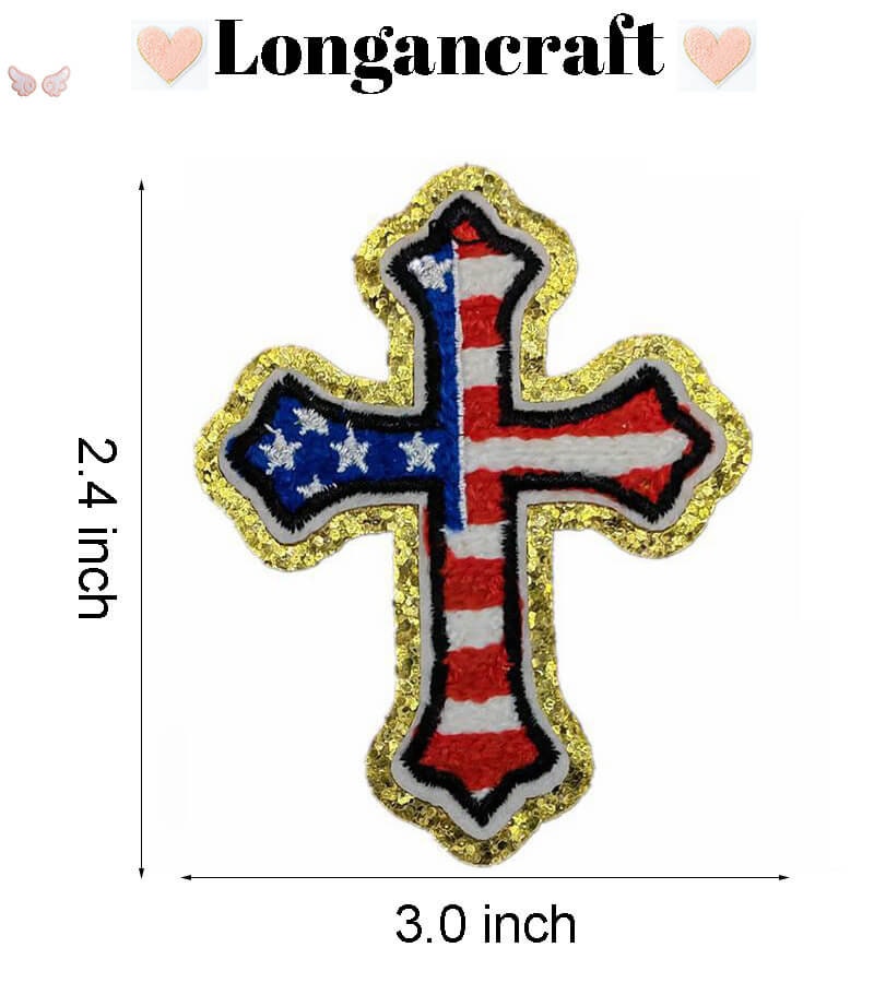B2SEE Toppe Bandiere termoadesive Applique Toppa Jeans Stoffa Patch