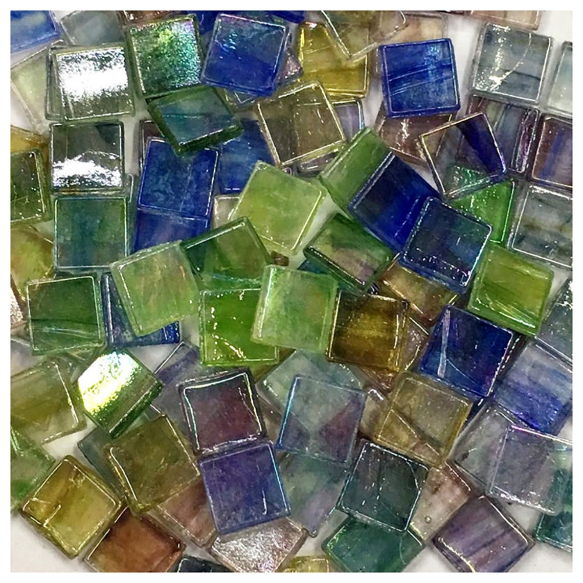 Transparente Mosaik Fliesen über 50pcs 15mm gemischte Quadrat | Etsy