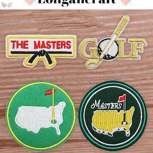 Golf Ball Embroidered Patch, Golf Hole In One Patches, Sports Iron On Patches, DIY Trucker Hat Patches