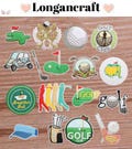 Golf Sports Theme Embroidered Patch, Golf Cart Patches, Golf Bag Iron On Patches, DIY Trucker Hat Patches