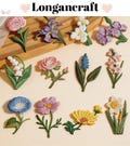 Birth Flower Iron On Patches, Daisy, Lily, Rose Embrodered Patch, Plant Embroidery Applique
