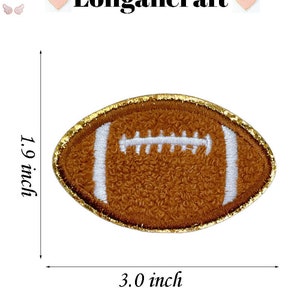 thumbnail image 2 of 18 Pcs Ball Sports Chenille Iron On Patches, Basketball Baseball Football Volleyball Rugby Tennis Repair Patches Kit Sew On Embroidered Applique Diy Accessory For Backpack Clothes Pants Hats Jeans 2 of 9