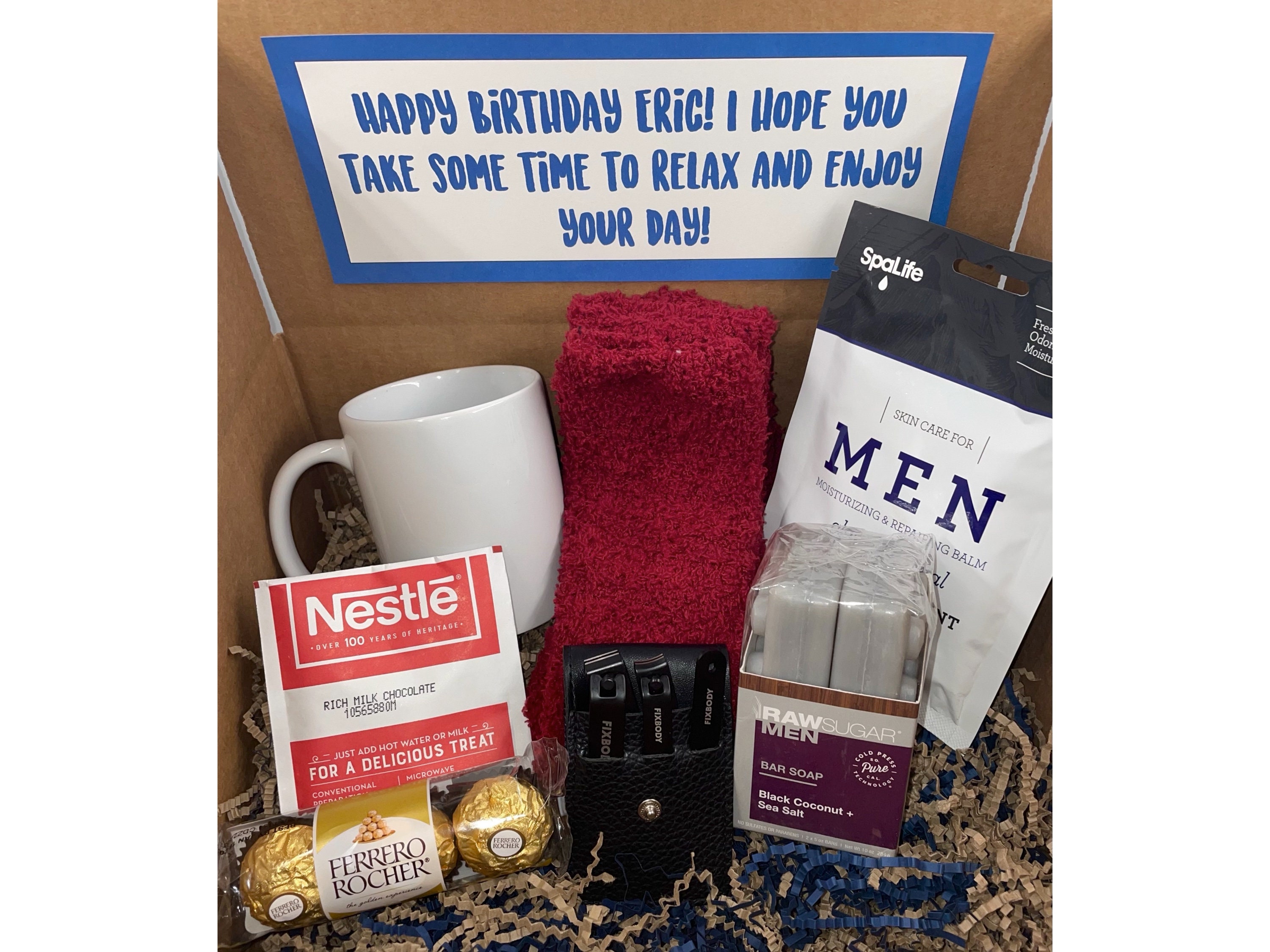 Gift Box for Him Happy Birthday Gift Box Personalized Etsy