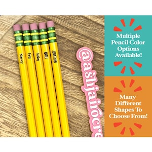 Engraved Personalized Pencils, Back to School Supplies, Back to School Gift, Gift for Teacher, Ticonderoga #2 Pencils, Custom Pencils