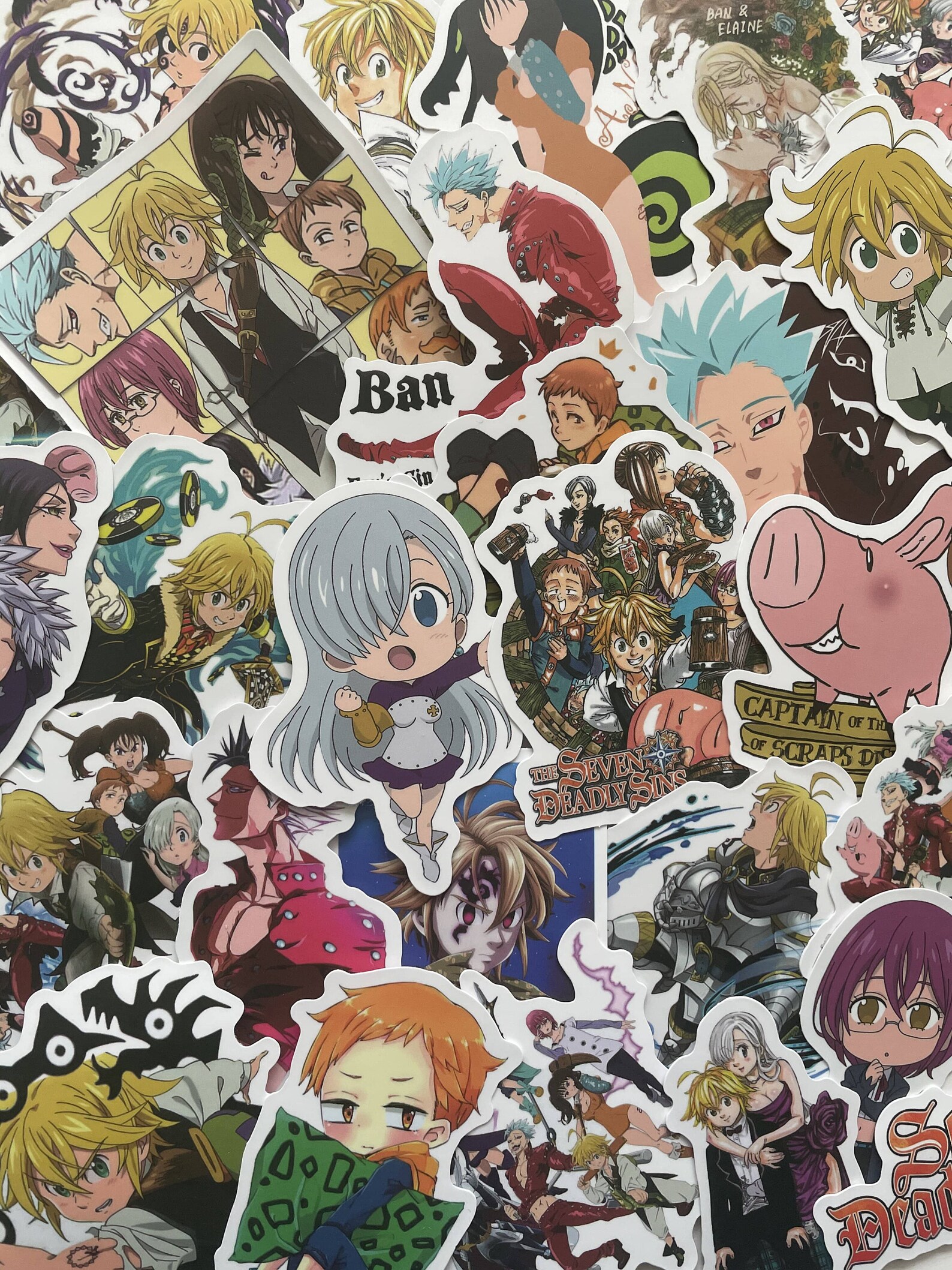 Seven Deadly Sins Matte Vinyl Stickers Etsy