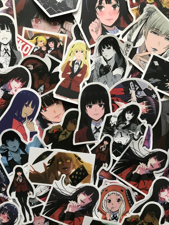 kakegurui anime matte vinyl stickers etsy