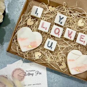 Scrabble Valentines Day Cookie Biscuit Gift Box