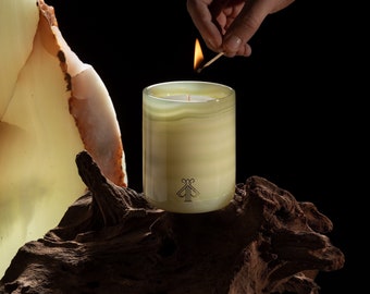 Vela perfumada de ónix verde, Velas de ónix genuinas