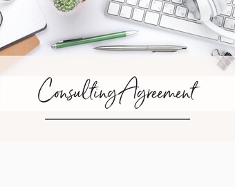 Attorney-Drafted Consulting Agreement Template (Digital Download)