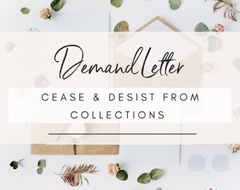 Cease and Desist Letter Template: Debt Collection (Word)