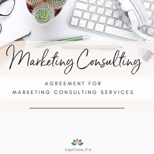 Marketing Consulting Agreement for marketing services contract