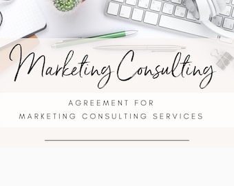 Marketing Consulting Agreement for marketing services contract