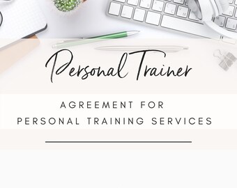 Personal Trainer Agreement Contract: Fitness Training Services