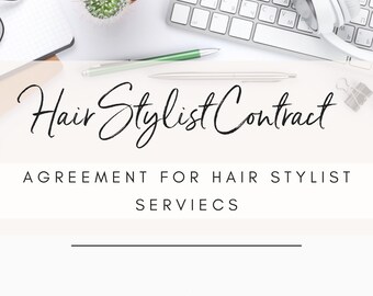 Hair Stylist Contract: Bridal & Event Agreement (Digital Download)