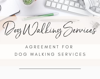 Dog Walking Services Agreement Contract (Attorney-Drafted)