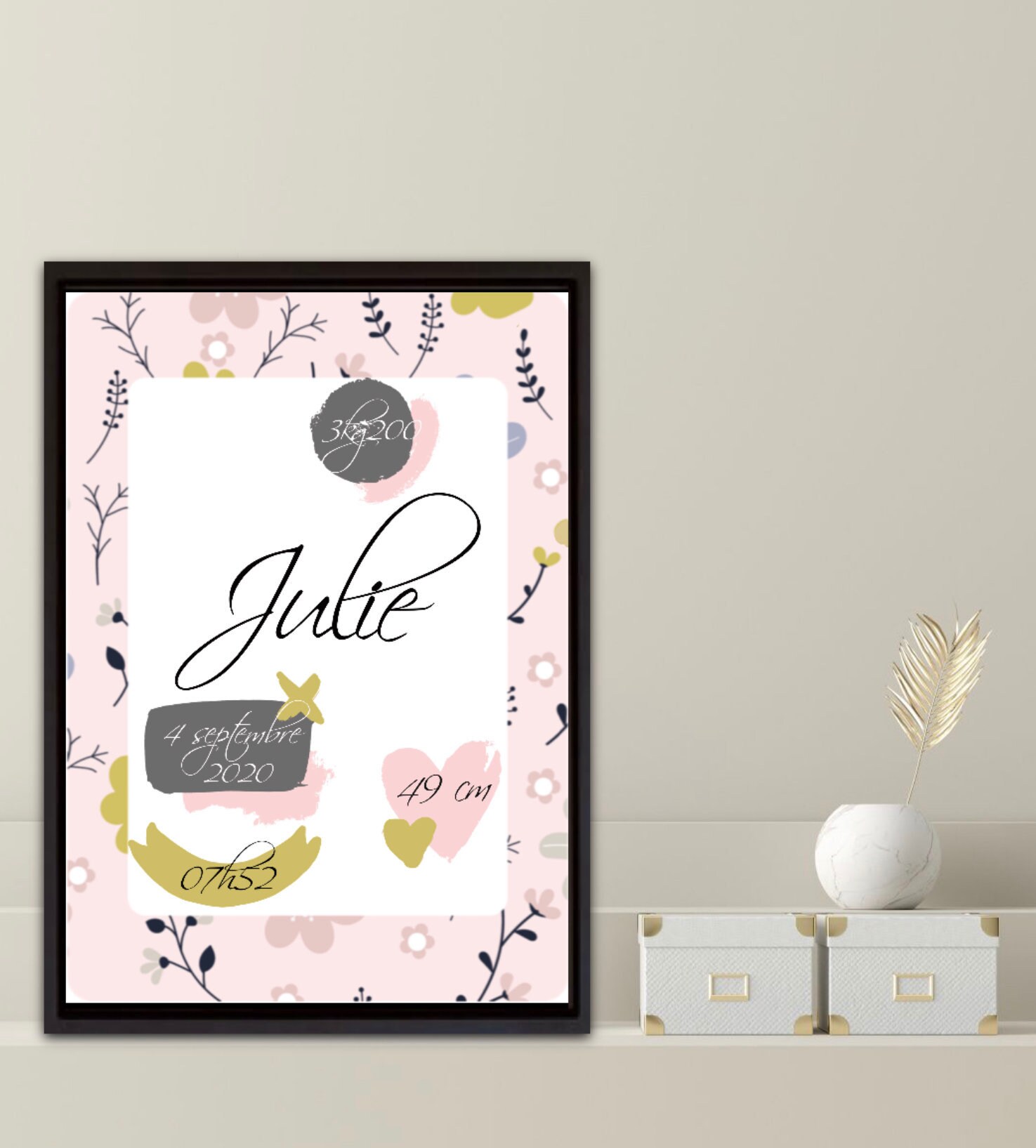 Cadre Prénom Personnalisé