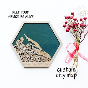 Imanes de viaje del mapa de la ciudad de madera de Gran Bretaña, combinaciones de mapas de la ciudad personalizados, mapa de madera y resina epoxi, dónde nos conocimos, colgante de pared